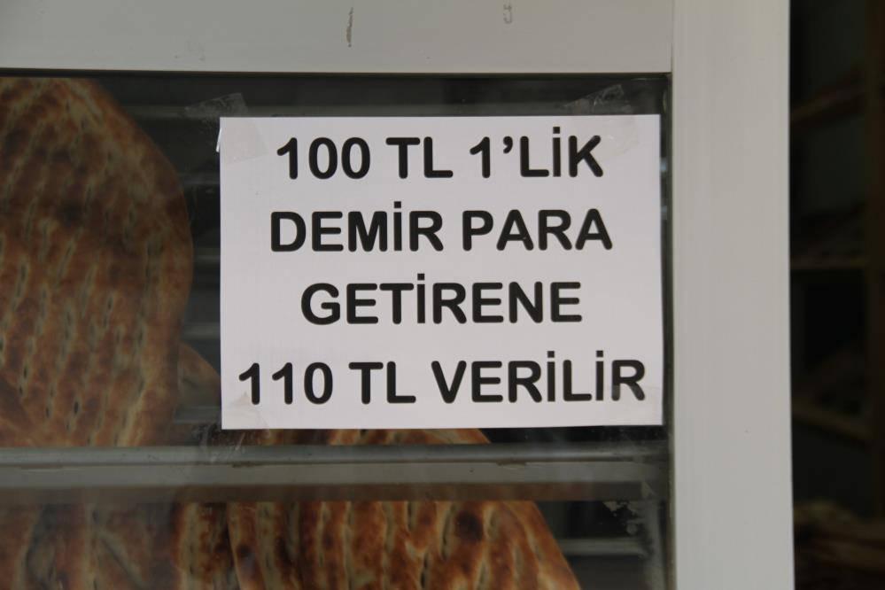 100 lira madeni para getirene 110 lira veriyor