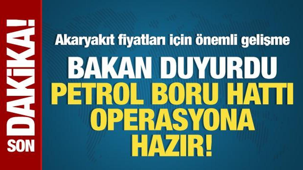 Akaryakıt fiyatları için önemli gelişme: Irak-Türkiye Petrol Boru Hattı operasyona hazır