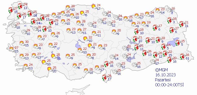 Meteoroloji uyardı: Sağanak geliyor!