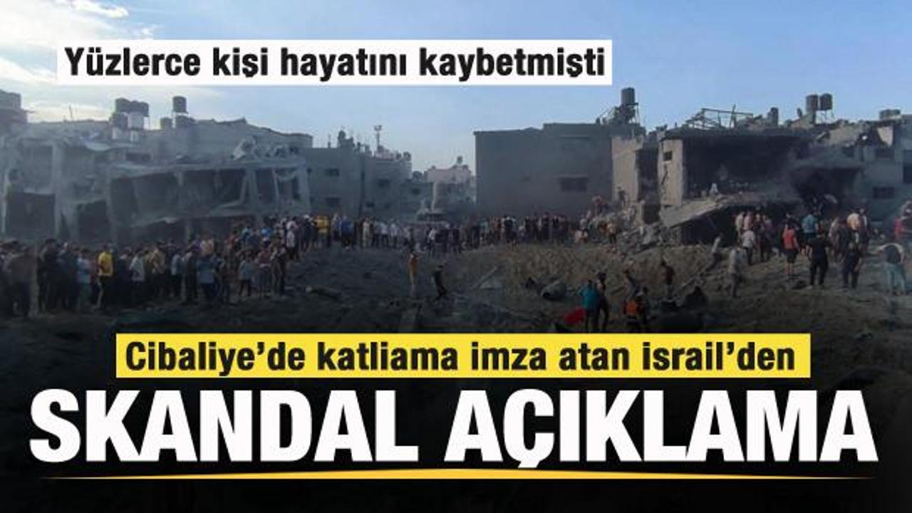 Cibaliye’de katliam yapan İsrail’den skandal açıklama!