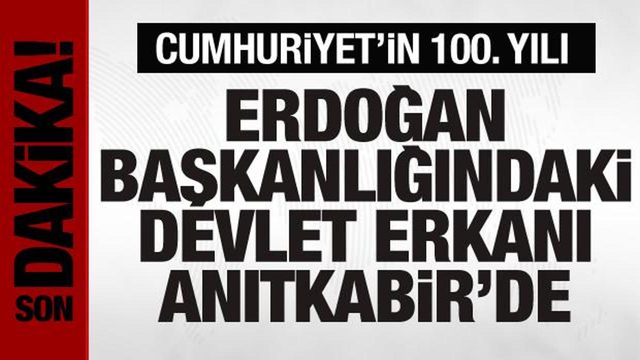 Devlet erkanı Anıtkabir’de