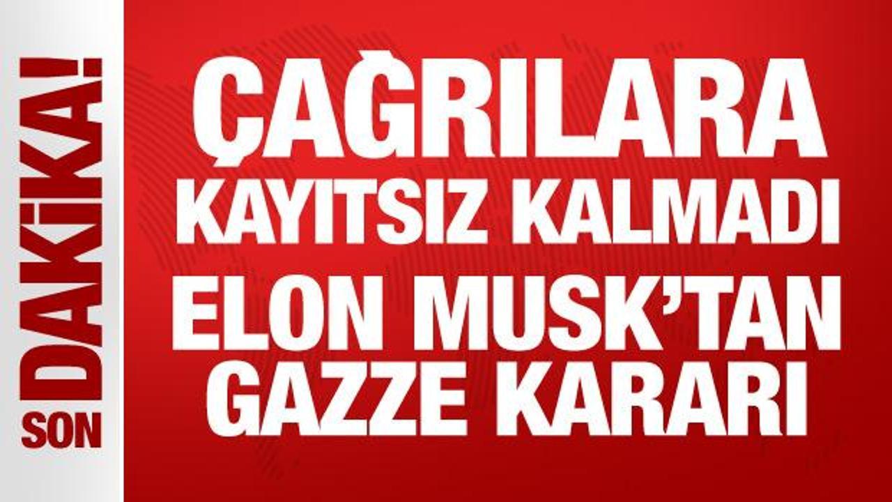 Son Dakika: Elon Musk’tan Gazze’ye internet desteği