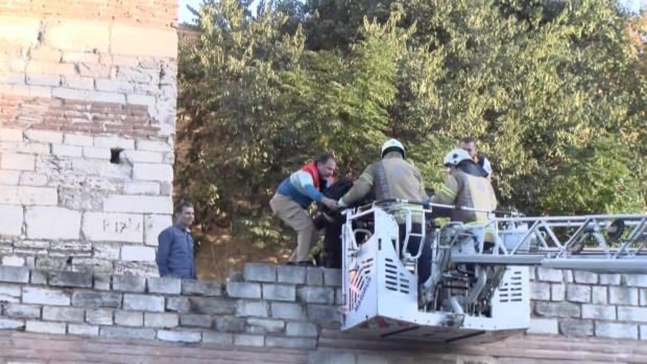 Tarihi Topkapı surlarında ceset bulundu