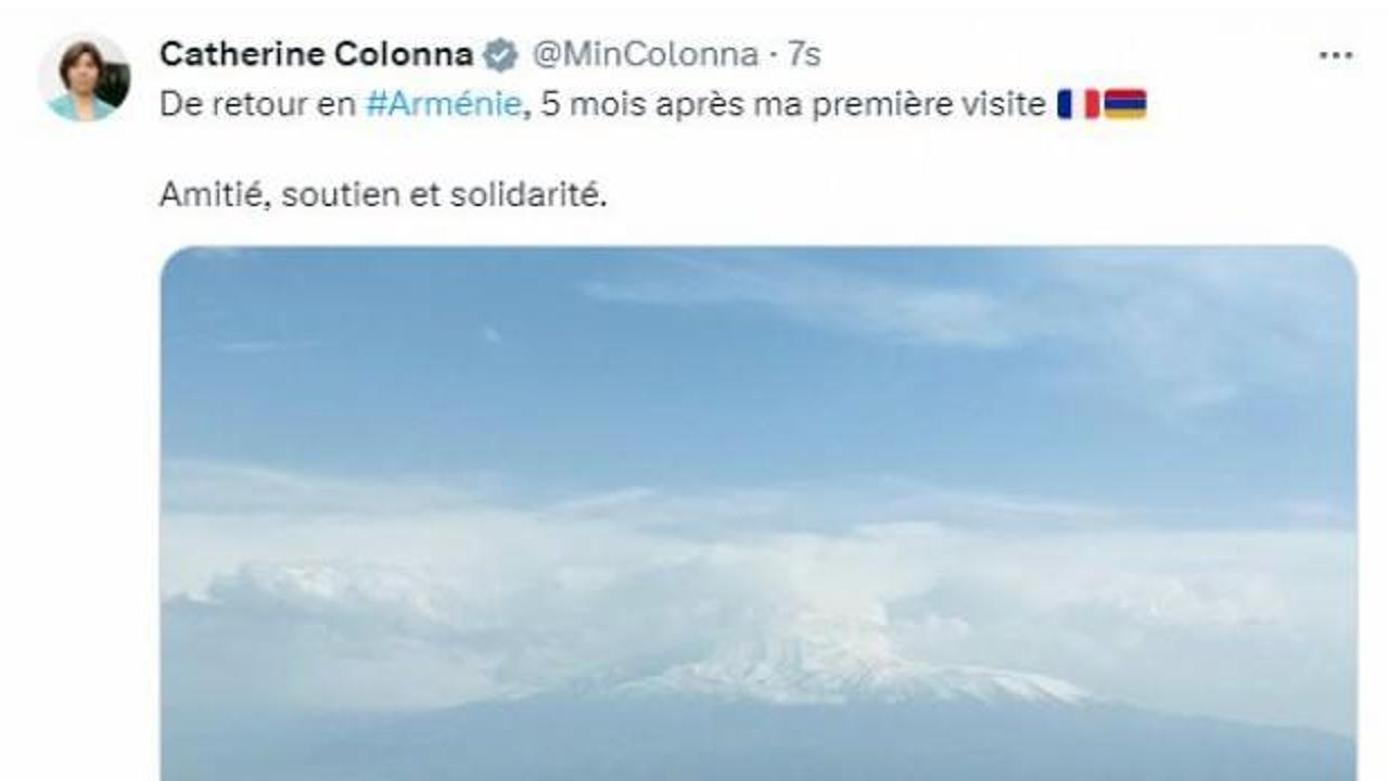 Fransa’dan skandal ‘Ağrı Dağı’ paylaşımına savunma!