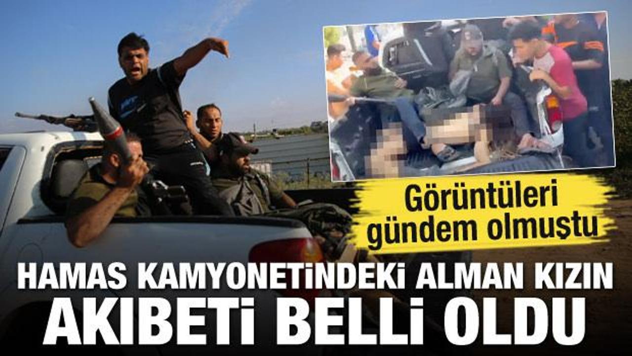 Görüntüleri gündem olmuştu! Hamas kamyonetindeki Alman kızın akıbeti belli oldu