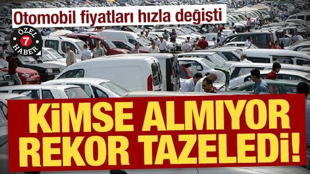 Otomobil fiyatları hızla değişti: Yine de kimse almıyor rekor geldi