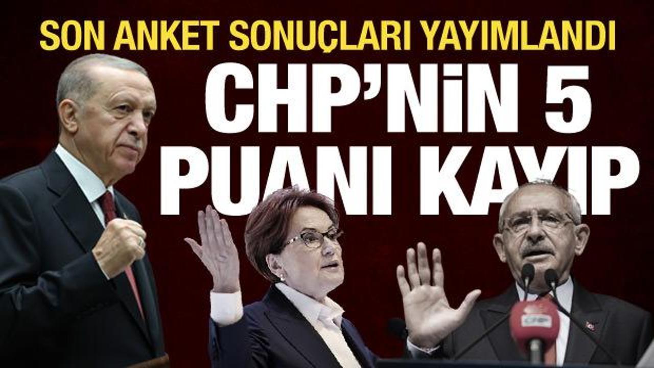 Son anket: AK Parti birinci, CHP’ye destek 5 puan düştü