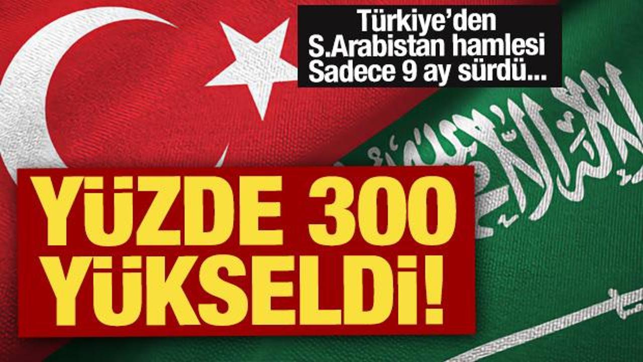 Türkiye’den S.Arabistan hamlesi: 9 ayda yüzde 300 yükseldi