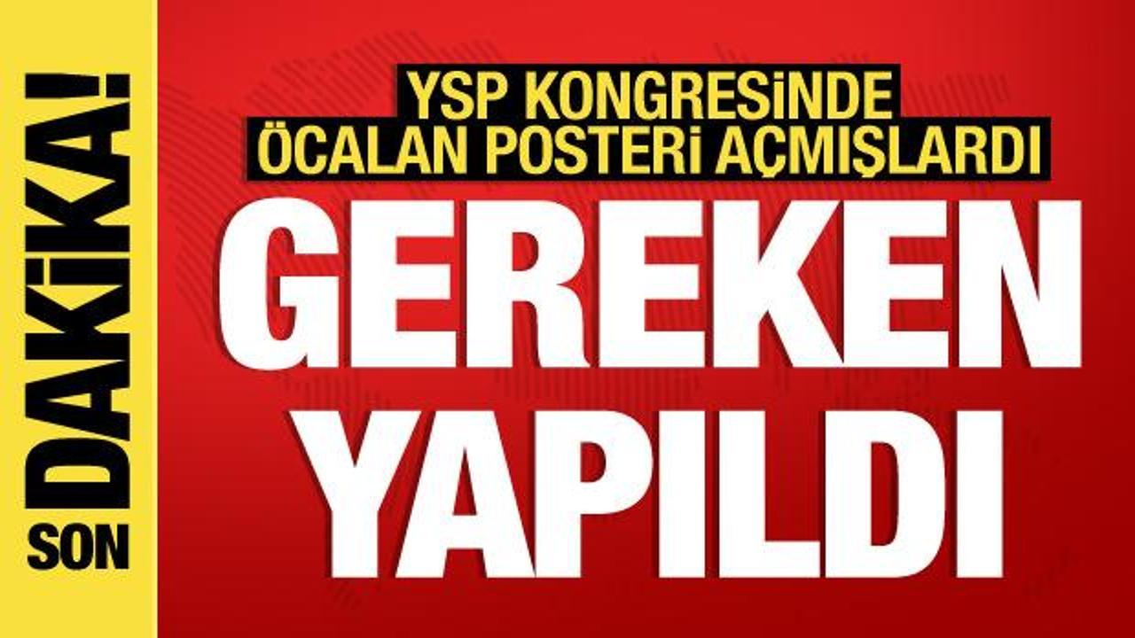 YSP kongresinde Öcalan’ın sloganını açan iki kişi gözaltına alındı