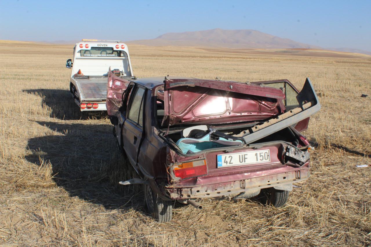 Devrilen otomobilin sürücüsü hayatını kaybetti