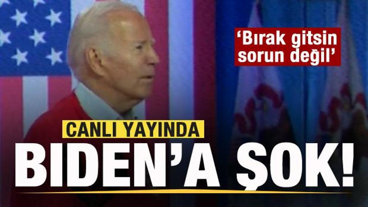 ABD Başkanı Biden’a canlı yayında büyük şok! ‘Bırak gitsin, sorun değil’