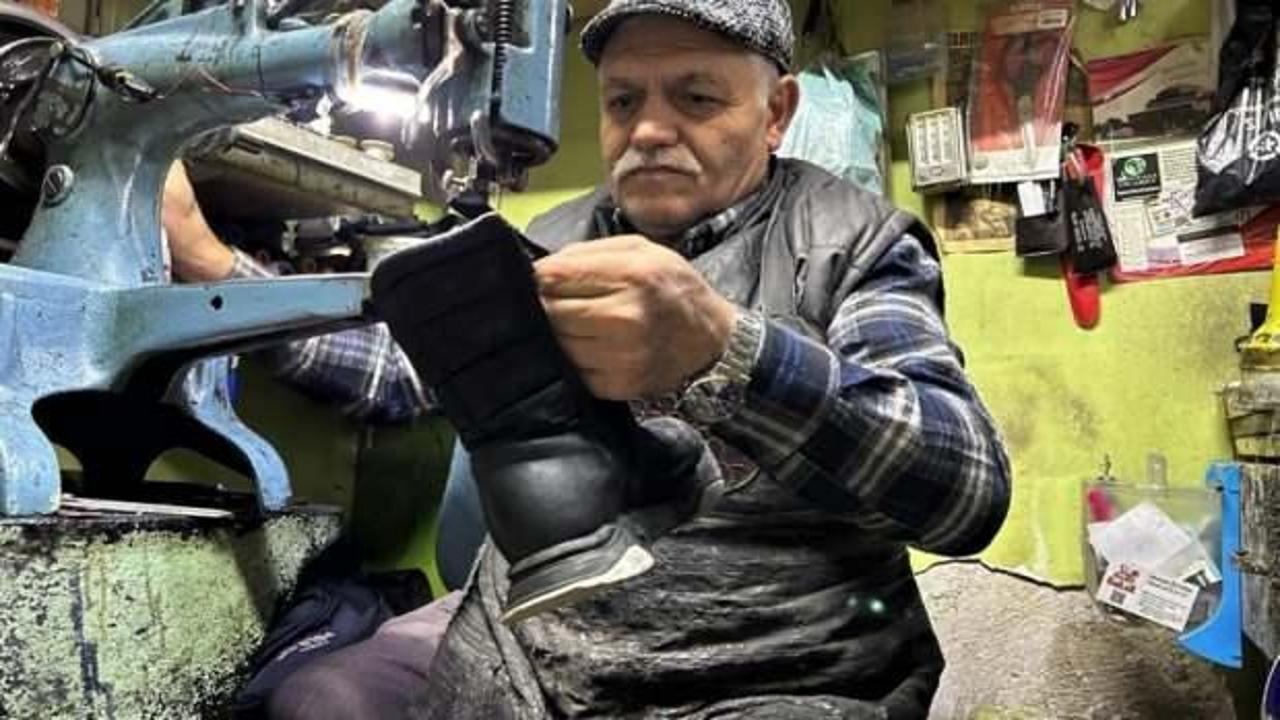 Ayakkabı tamir ustası, çırak bulamamaktan yakındı!