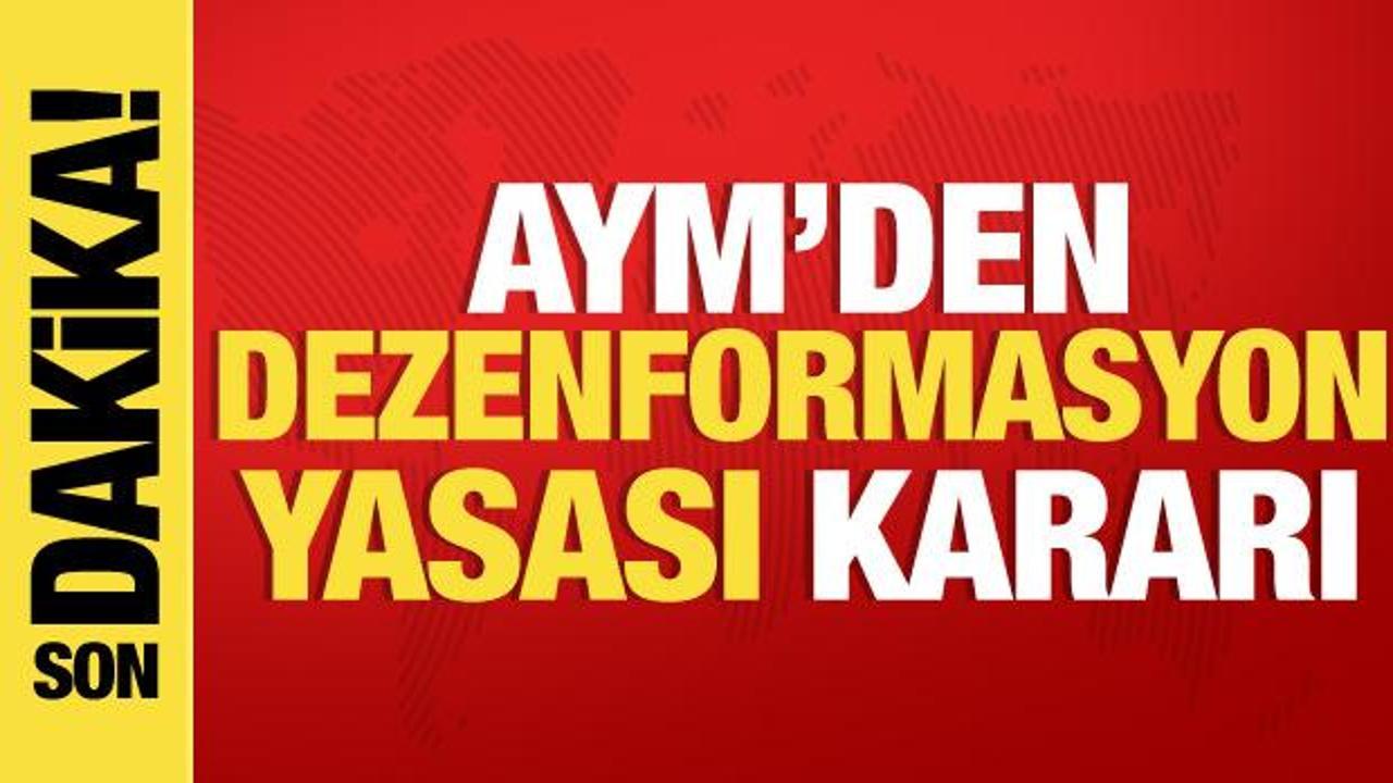 Anayasa Mahkemesinden Dezenformasyon Yasası kararı