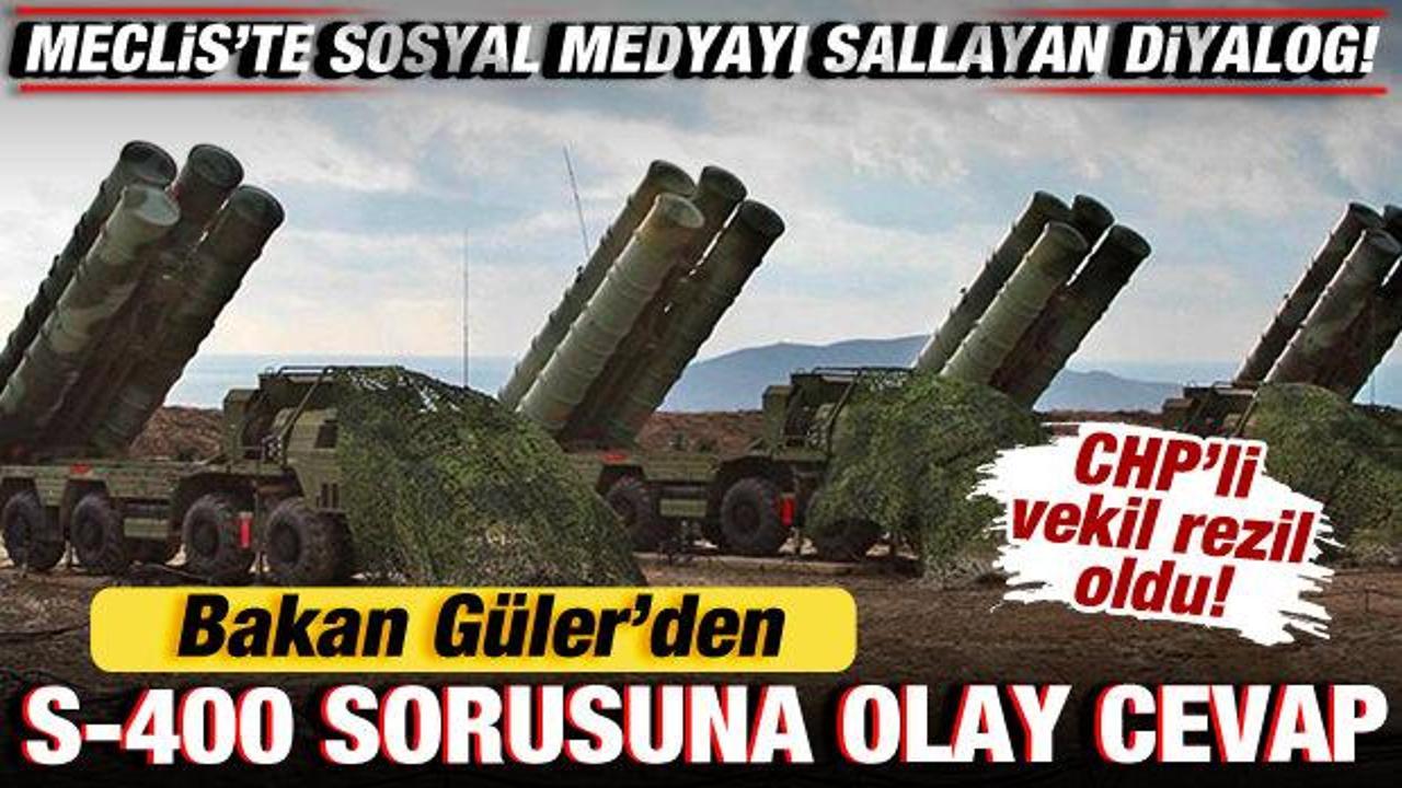 Bakan Güler’den, CHP’li Ağbaba’nın S-400 sorusuna olay cevap! Sosyal medyayı salladı!