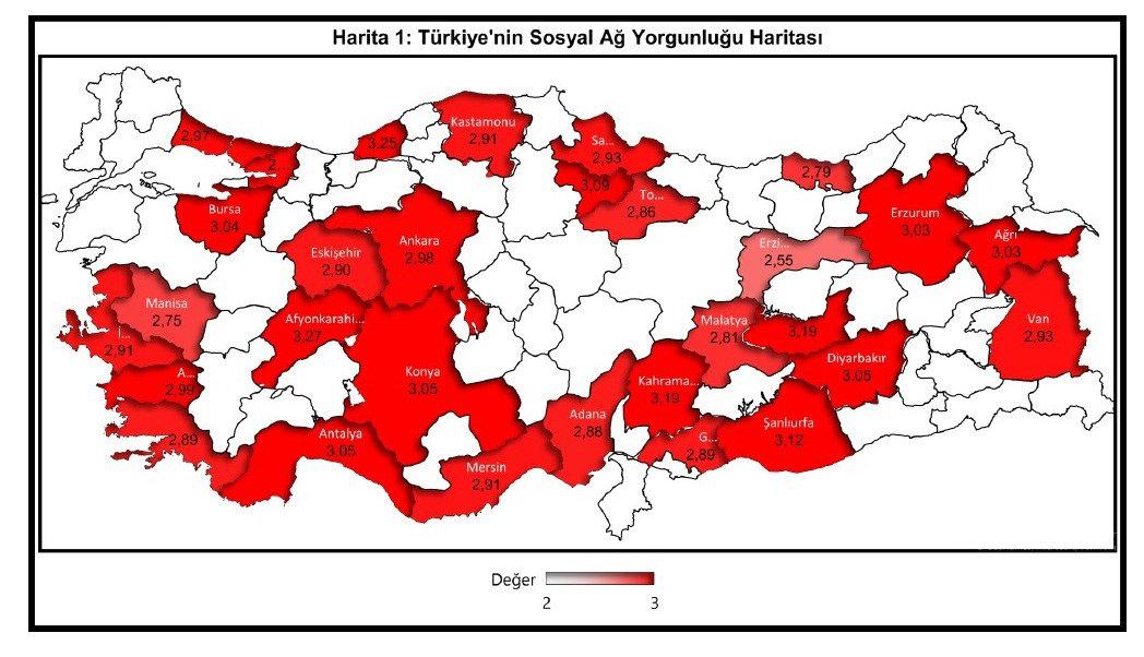 Türkiye’de sosyal ağ yorgunluğu görüldü!