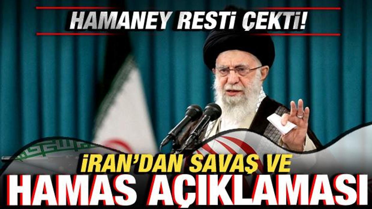 İran’dan son dakika Hamas ve savaş açıklaması! Hamaney resti çekti!
