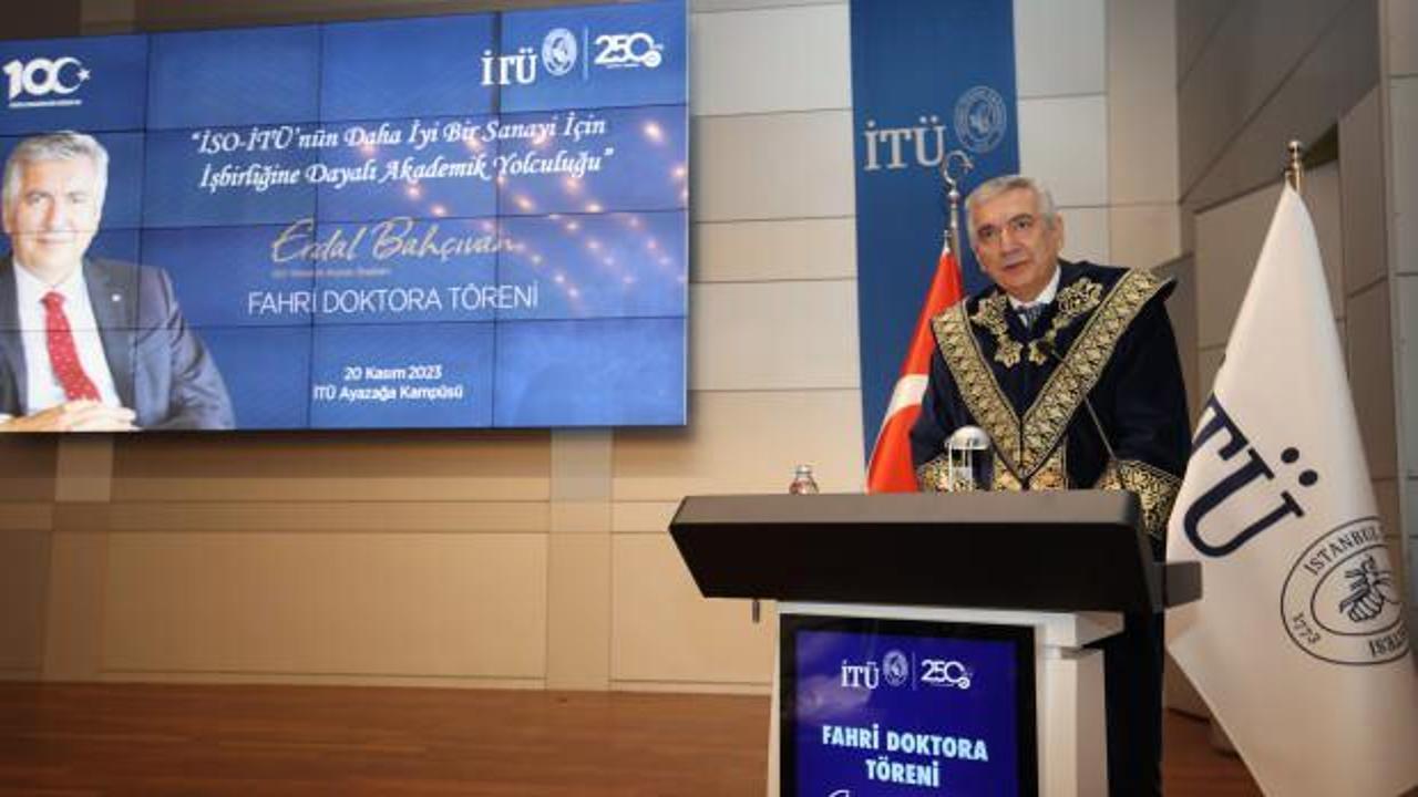 İTÜ’den Erdal Bahçıvan’a fahri doktora