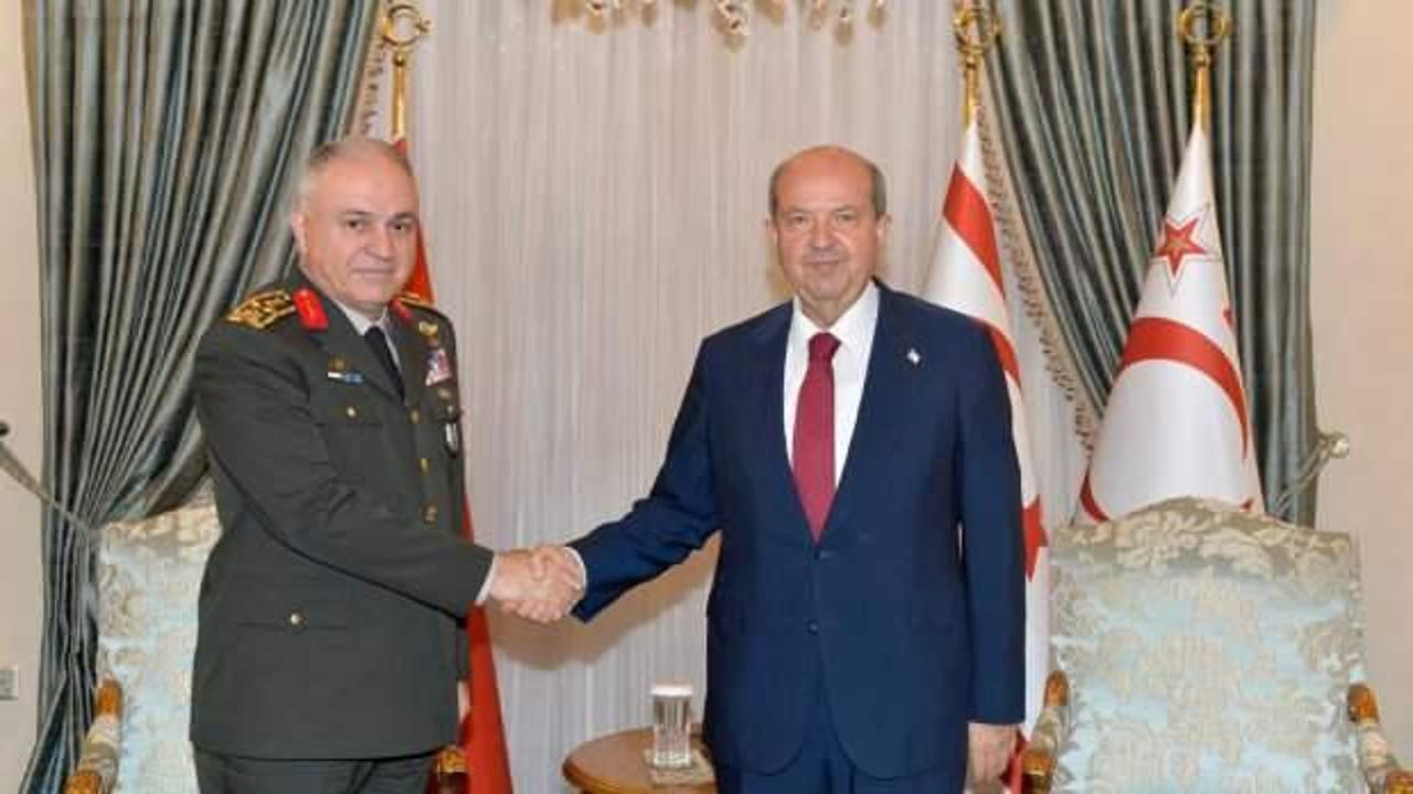 KKTC Cumhurbaşkanı Tatar, Genelkurmay Başkanı Orgeneral Gürak’ı kabul etti