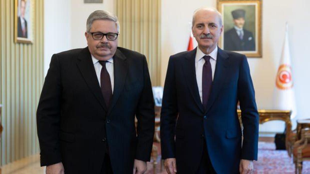 TBMM Başkanı Kurtulmuş, Rusya’nın Ankara Büyükelçisi Yerhov’u kabul etti