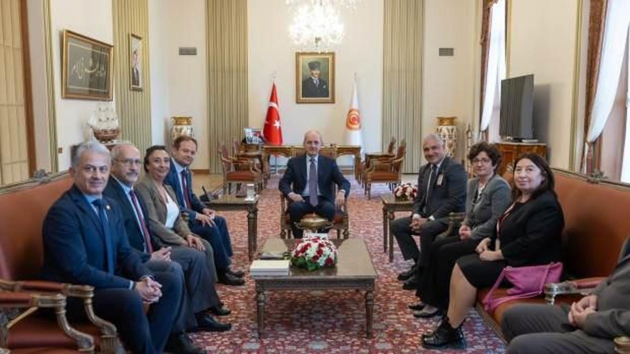 TBMM Başkanı Numan Kurtulmuş, PMD Yönetim Kurulunu kabul etti