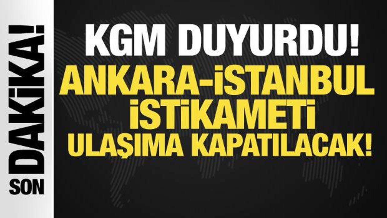 TEM’in Bolu Dağı geçişi yarın ulaşıma kapanacak!