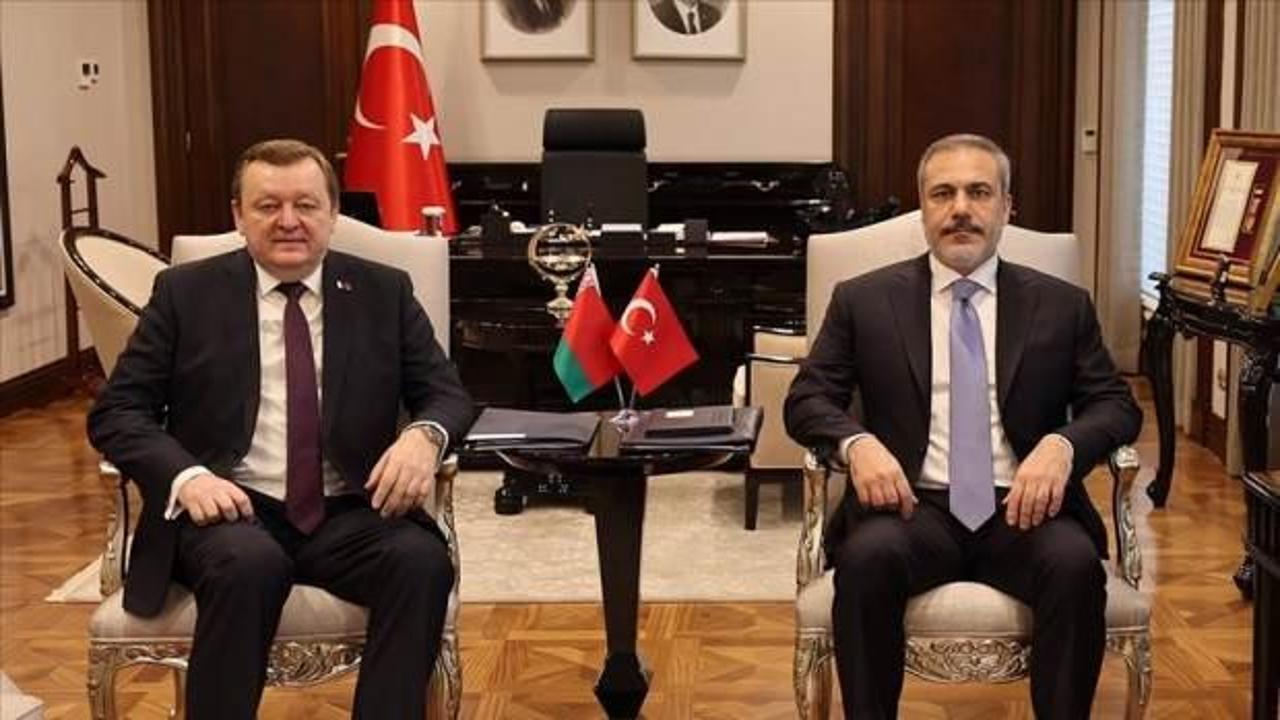 Bakan Fidan, Belaruslu mevkidaşı Aleynik ile görüştü