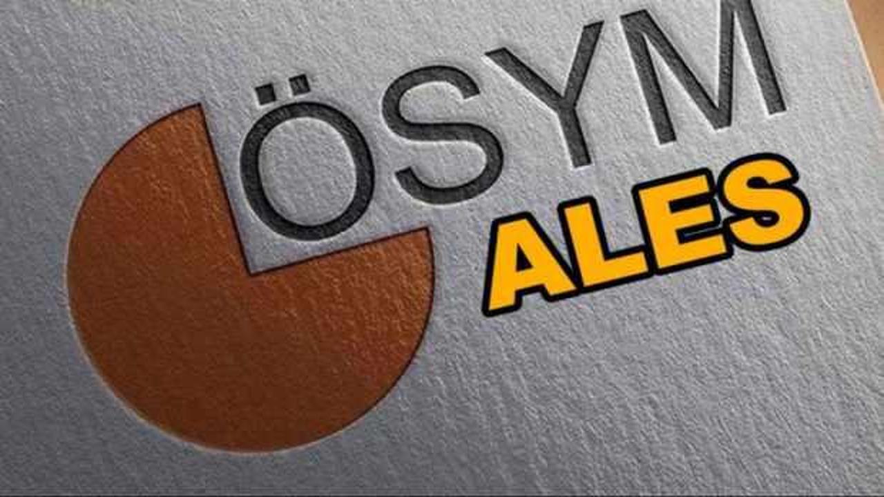 ALES temel soru kitapçığı ve cevap anahtarı yayımlandı