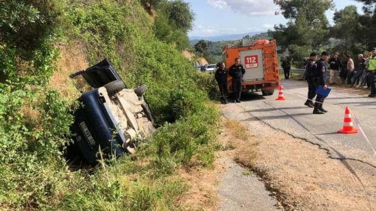 Aydın’da otomobil devrildi: 1 ölü, 1 yaralı