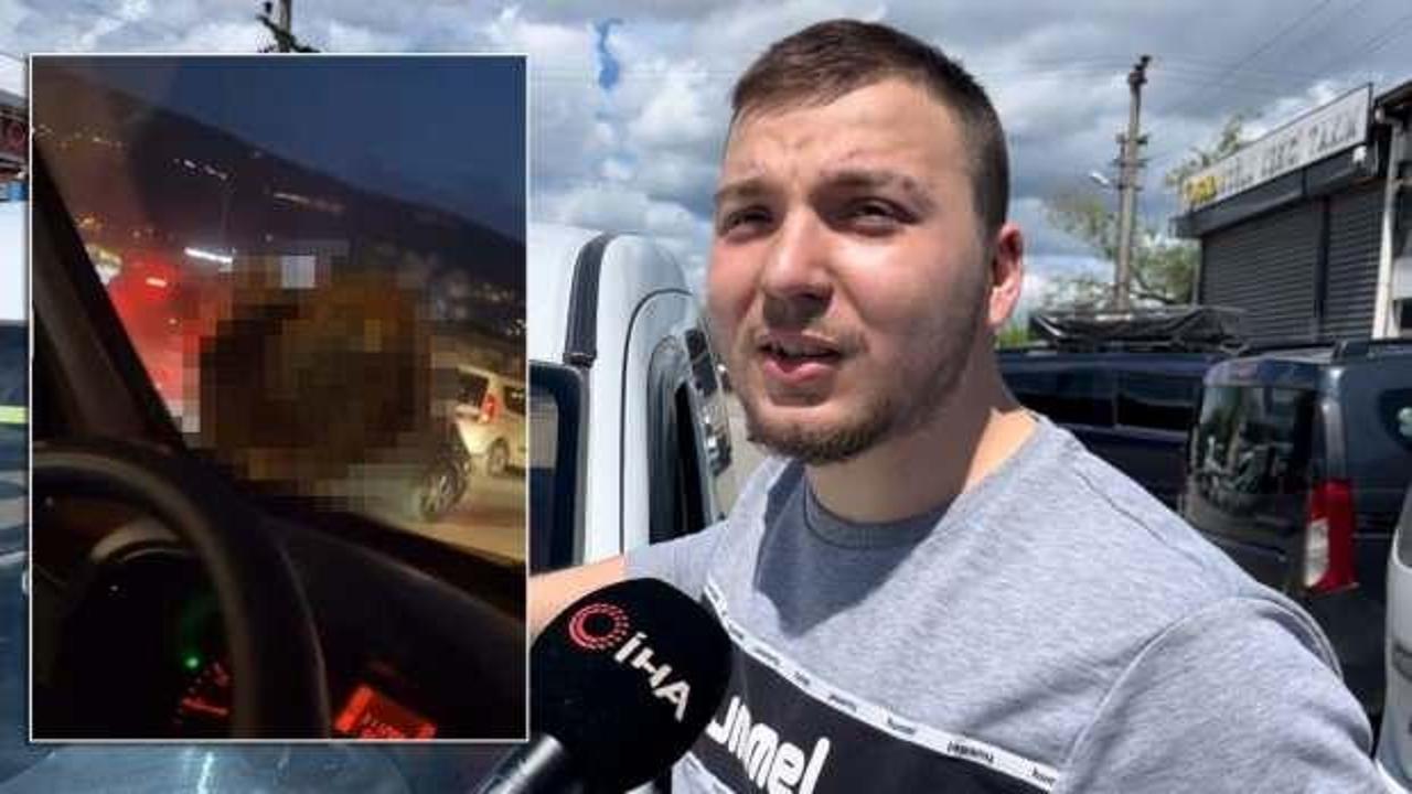 Bursa’da trajikomik olay! Bir anca aracın camına kondu: ‘Ne olduğunu anlayamadık’