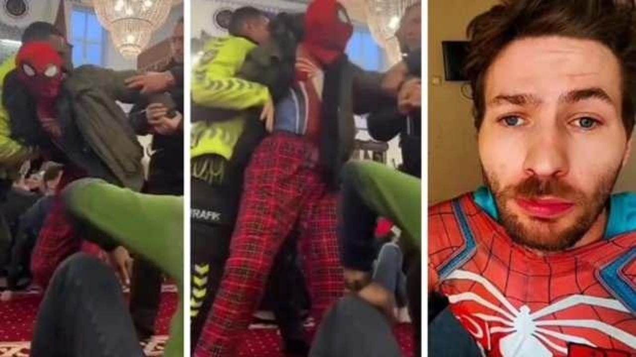 Camiden ters kelepçe ile çıkarılan ‘Örümcek Adam’dan açıklama! Ağlaya ağlaya konuştu