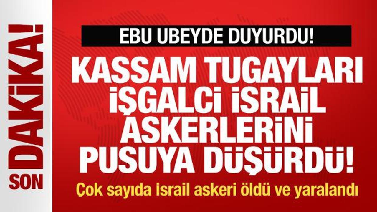 Kassam Tugayları, İsrail askerlerini pusuya düşürdü! Çok sayıda İsrail askeri öldü