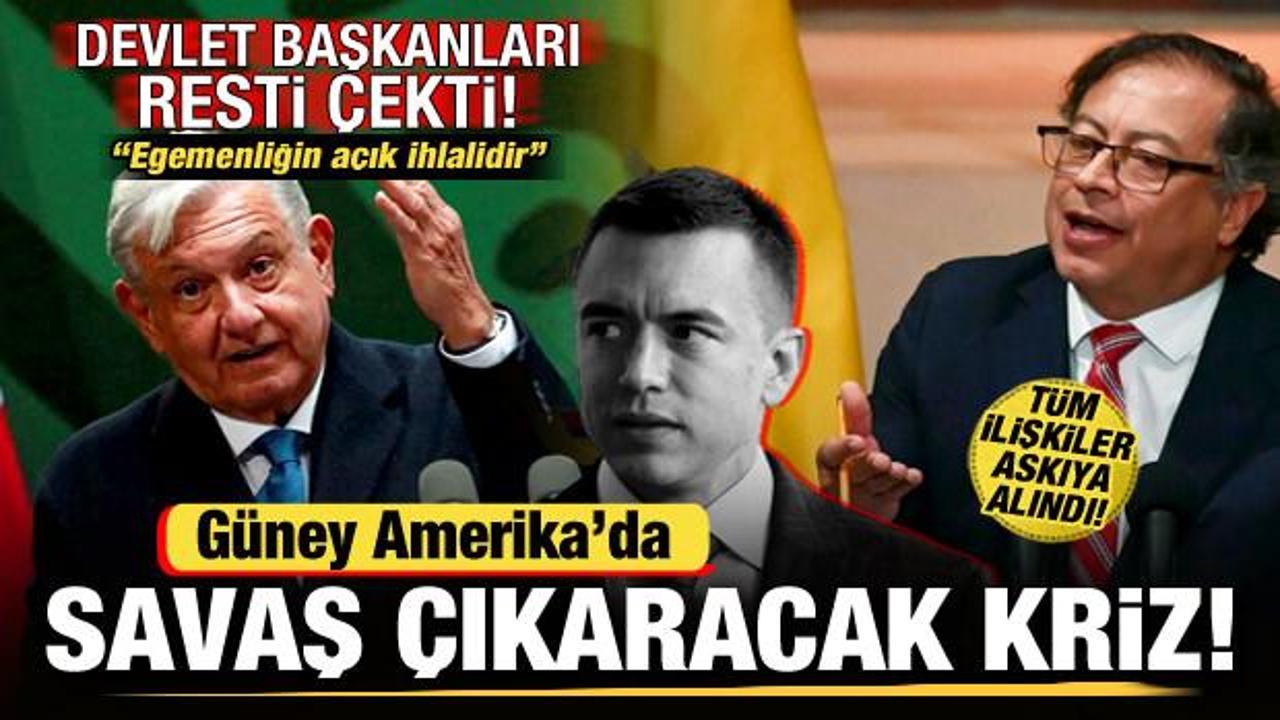 Güney Amerika’da kriz! Devlet Başkanları resti çekti! Tüm ilişkiler askıya alındı
