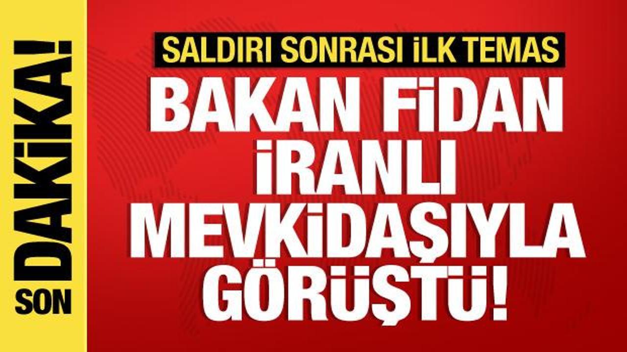 Dışişleri Bakanı Hakan Fidan İranlı mevkidaşıyla görüştü