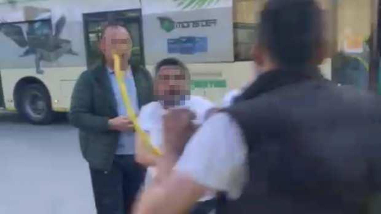 İETT otobüsü şoförü yolcuya demir sopayla saldırdı