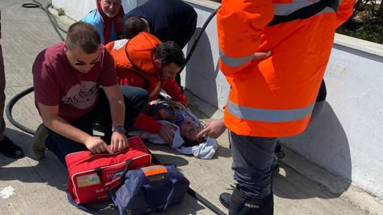 İstanbul boğazında deniz taksi ile kano çarpıştı! Yaralılar var