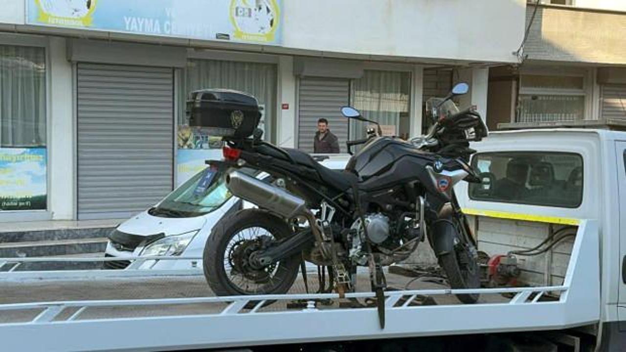 Kavga ihbarına giden motosikletli polis ekibi kaza yaptı