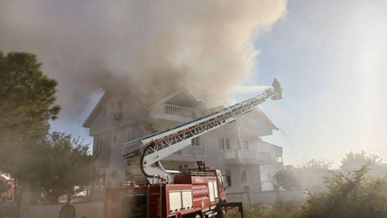 Muğla’da apart otelde yangın