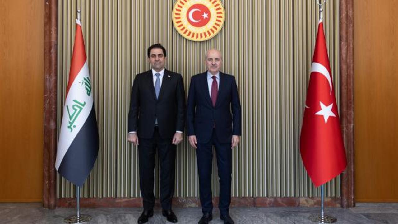 TBMM Başkanı Kurtulmuş, Irak Temsilciler Meclisi Başkanvekili Mendelavi ile görüştü