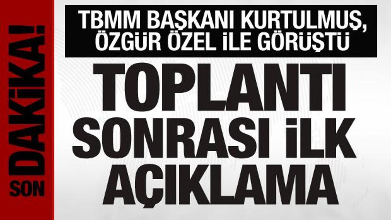 TBMM Başkanı Kurtulmuş ve Özgür Özel’den yeni anayasa açıklaması