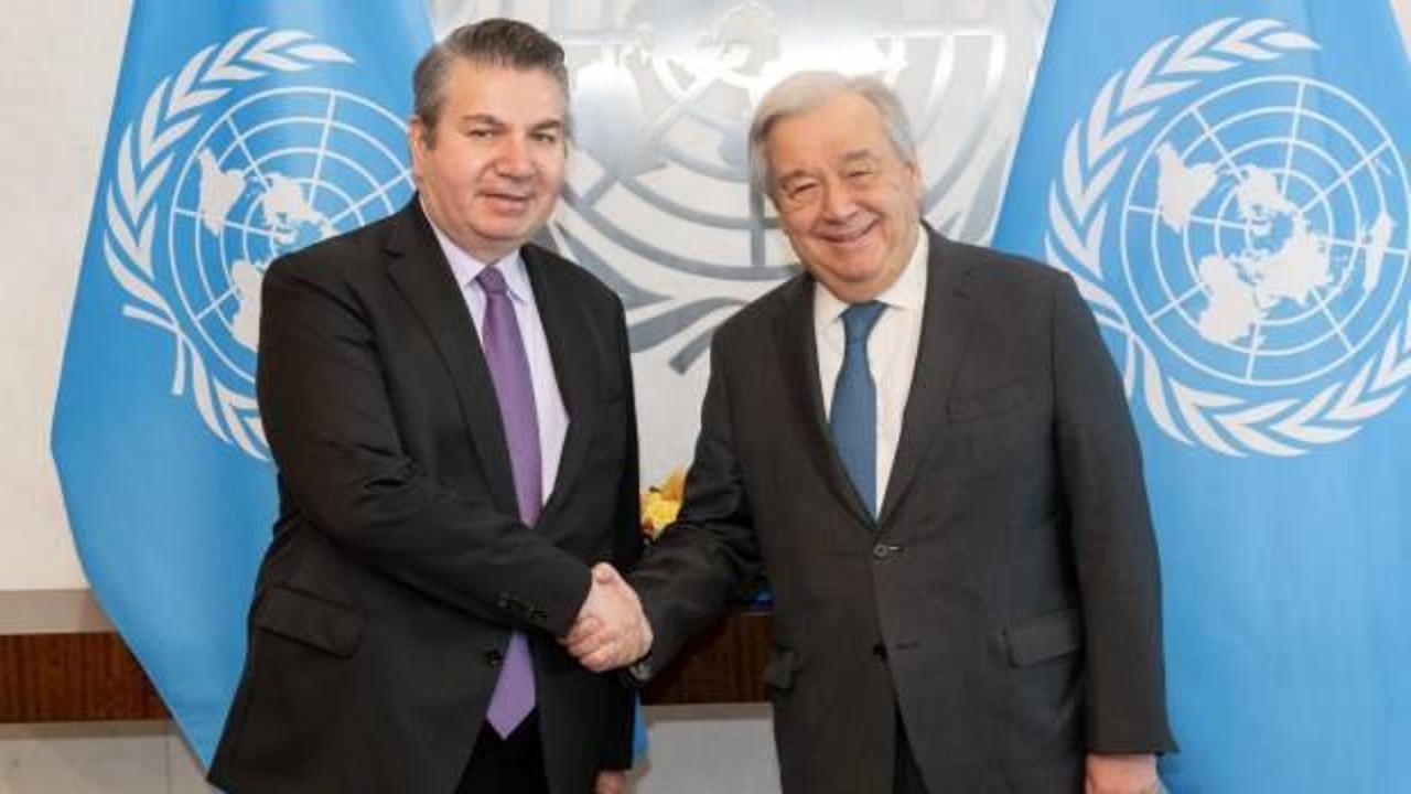 Washington Büyükelçisi Sedat Önal’dan BM Genel Sekreteri Guterres’e veda ziyareti