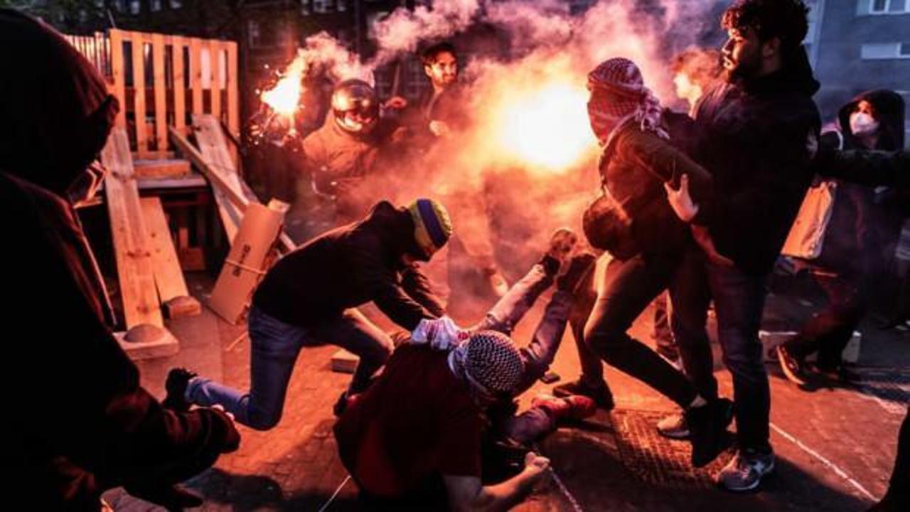 Amsterdam Üniversitesi’ndeki Filistin gösterisine müdahale