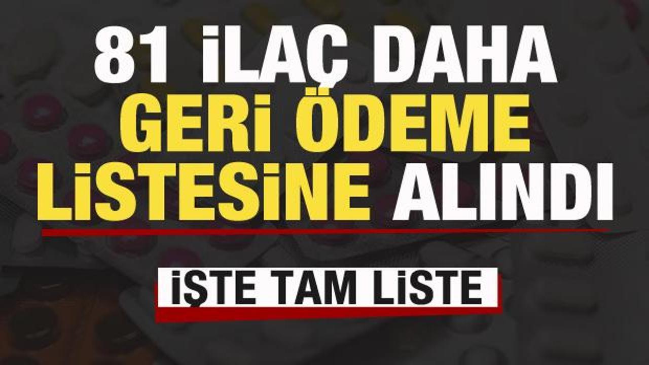 Bakan Işıkhan duyurdu: 81 ilaç daha geri ödeme listesine alındı