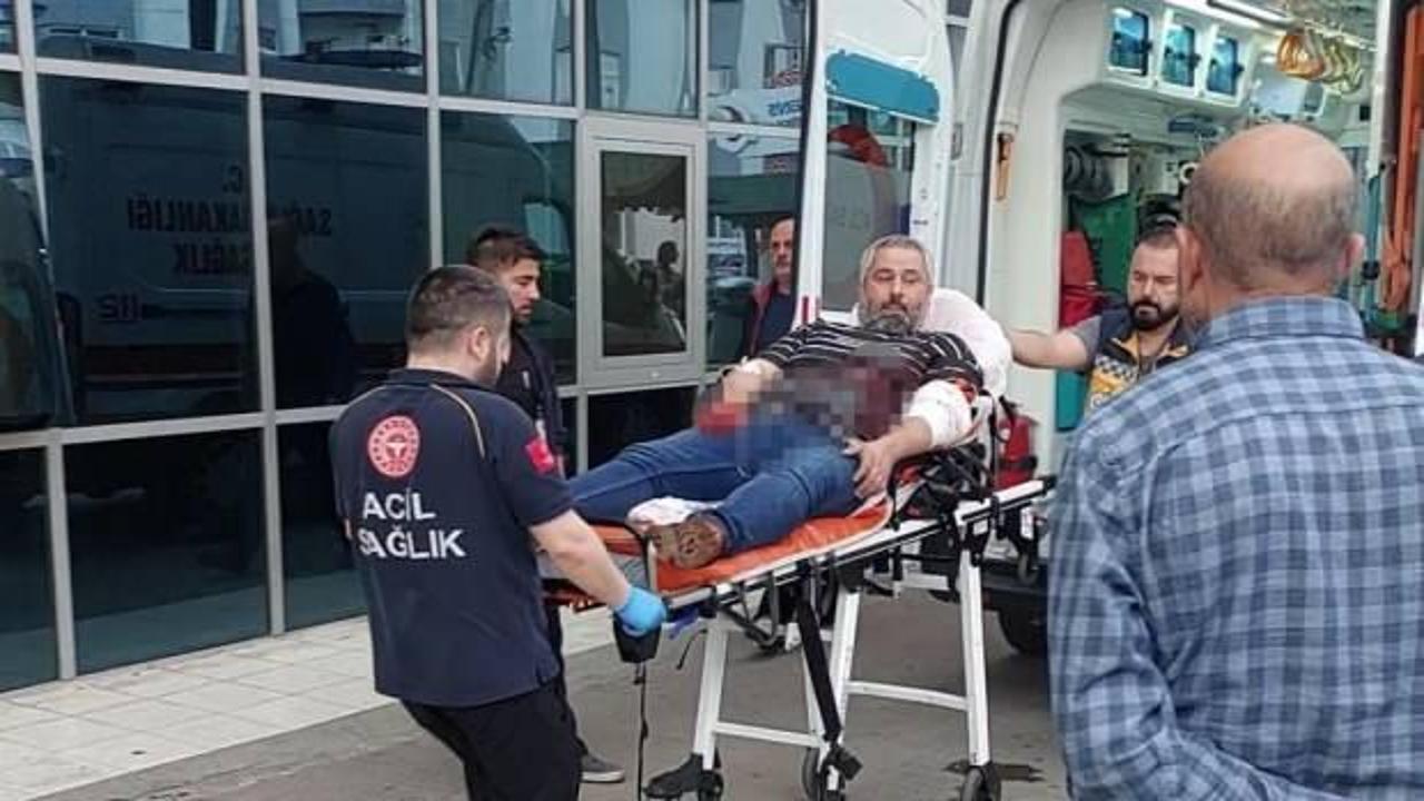 Bankada bıçaklı kavga: Bir kişi yaralandı!