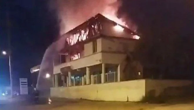 Akaryakıt İstasyonunun Ofisi Alev Alev Yandı: Facianın Eşiğinden Dönüldü