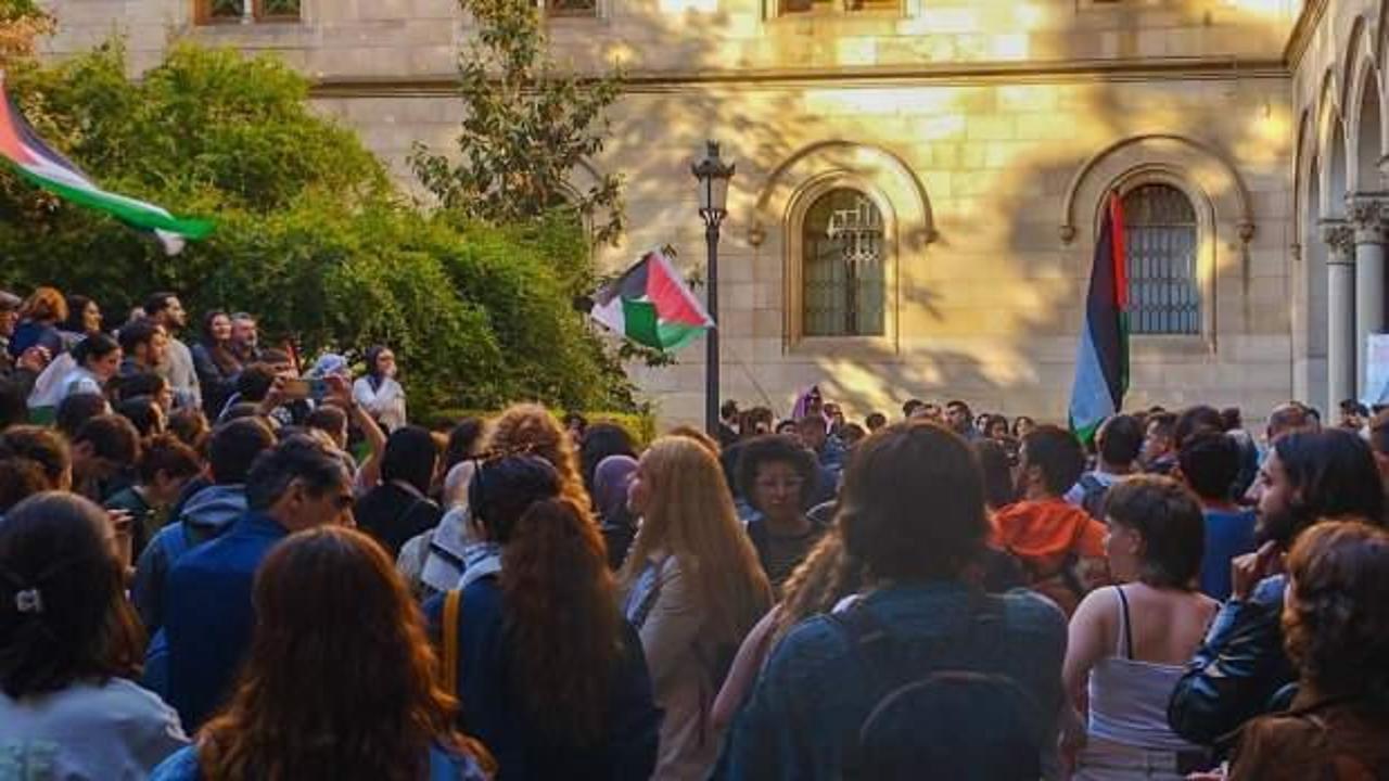 Filistin’e destek eylemleri İspanya geneline yayılmaya başladı