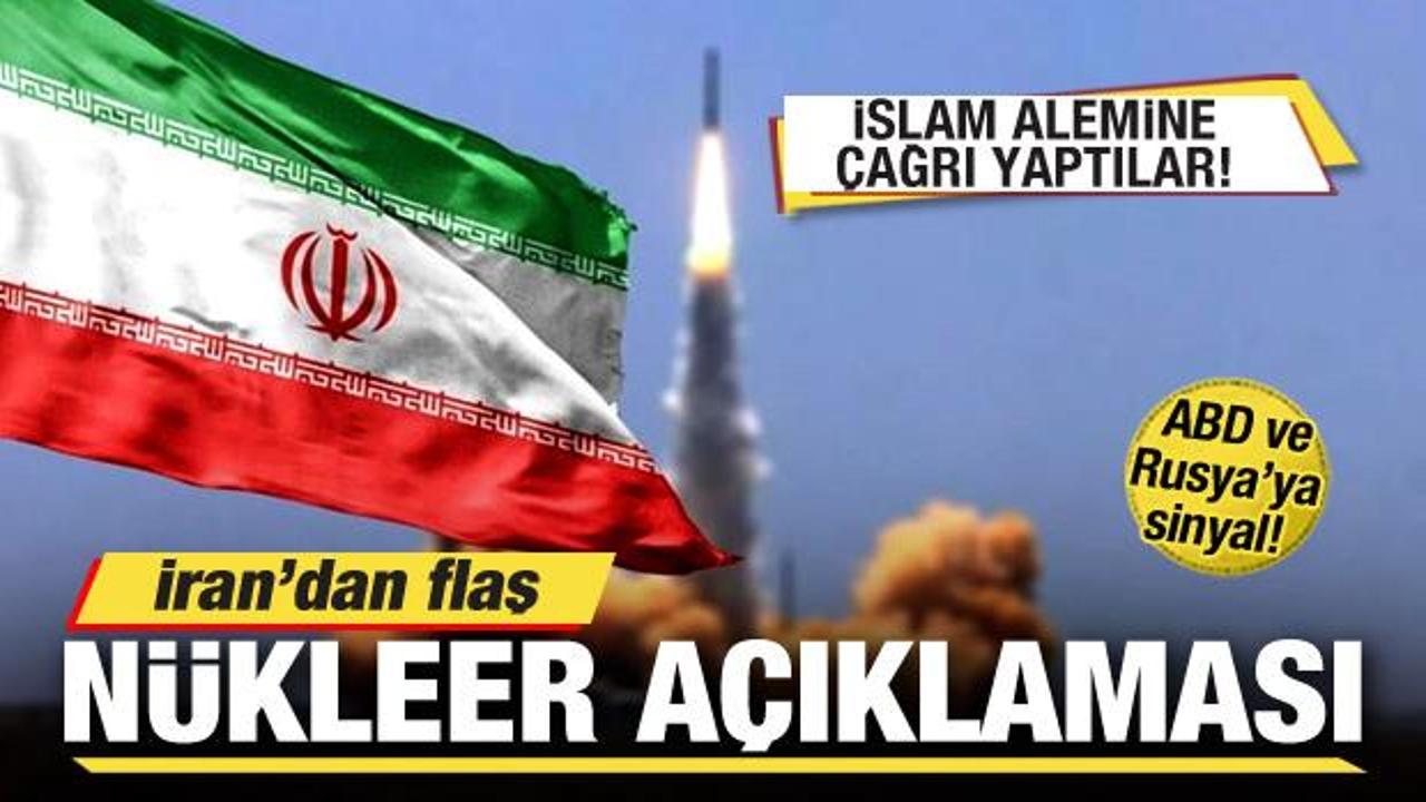 İran ABD’ye sinyali verdi! Flaş nükleer açıklaması! İslam alemine çağrı yaptılar