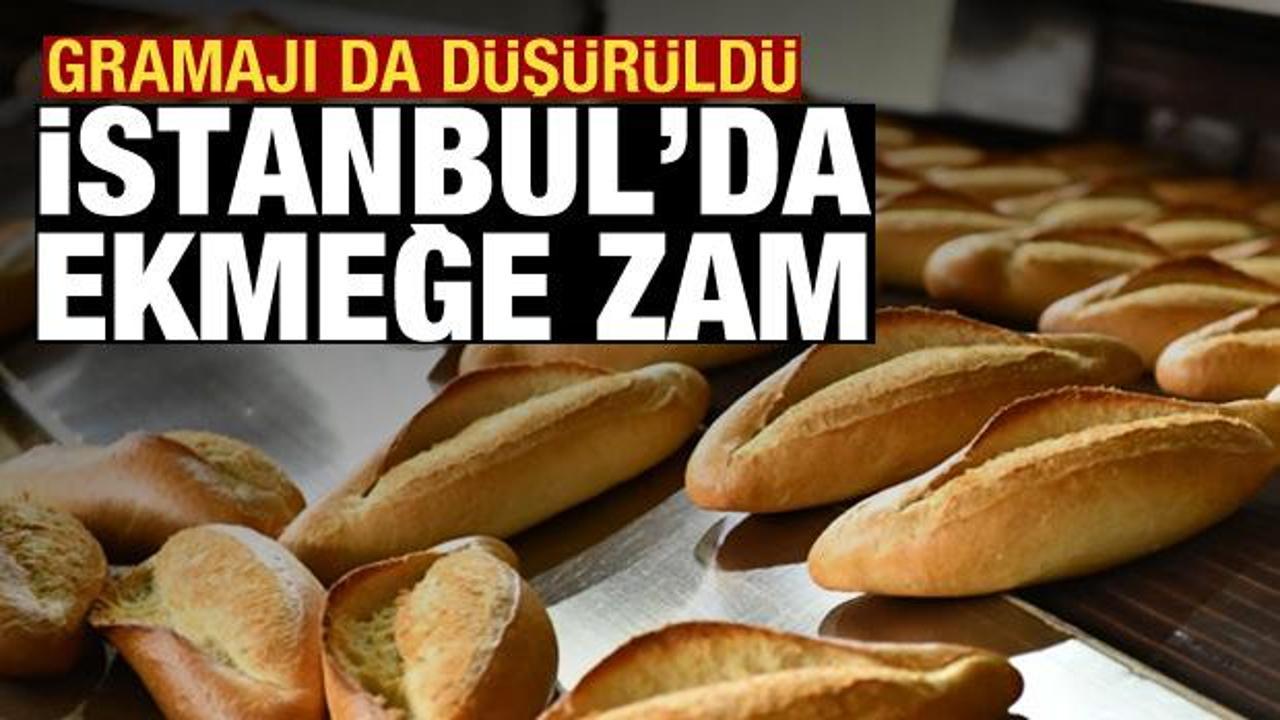 İstanbul’da ekmeğe zam: Gramajı da düşürüldü