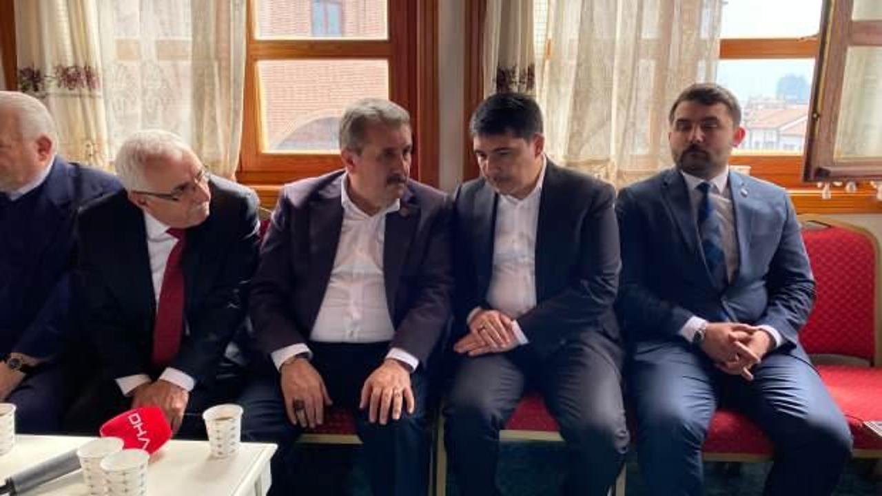 Mustafa Destici, Hasan Doğan’a taziye ziyaretinde bulundu