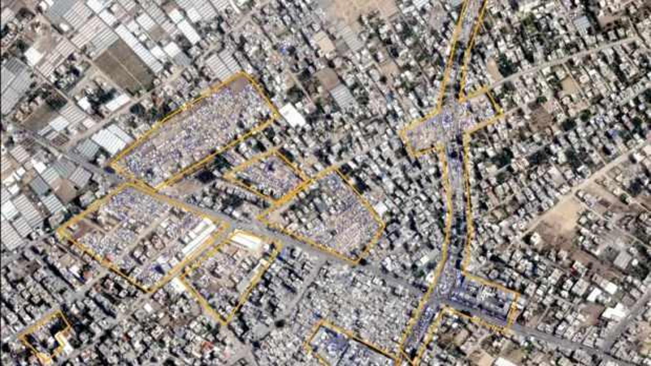 Uydu görüntüleri ortaya çıkardı: Refah’ta kaos