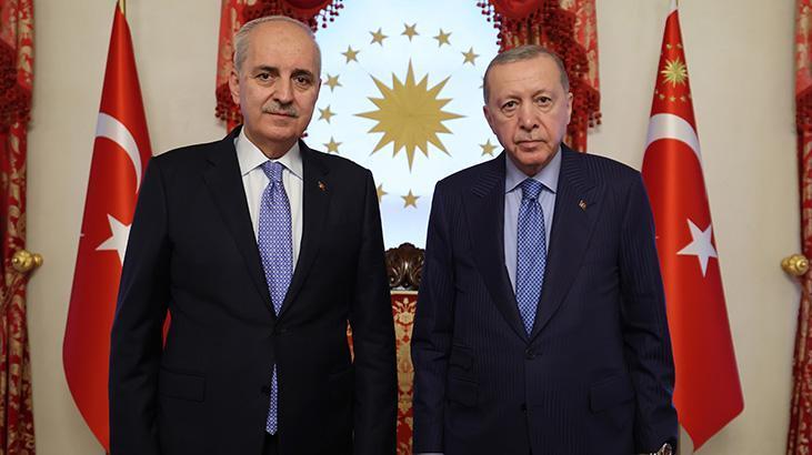 Cumhurbaşkanı Erdoğan ve TBMM Başkanı Kurtulmuş Görüşmesi